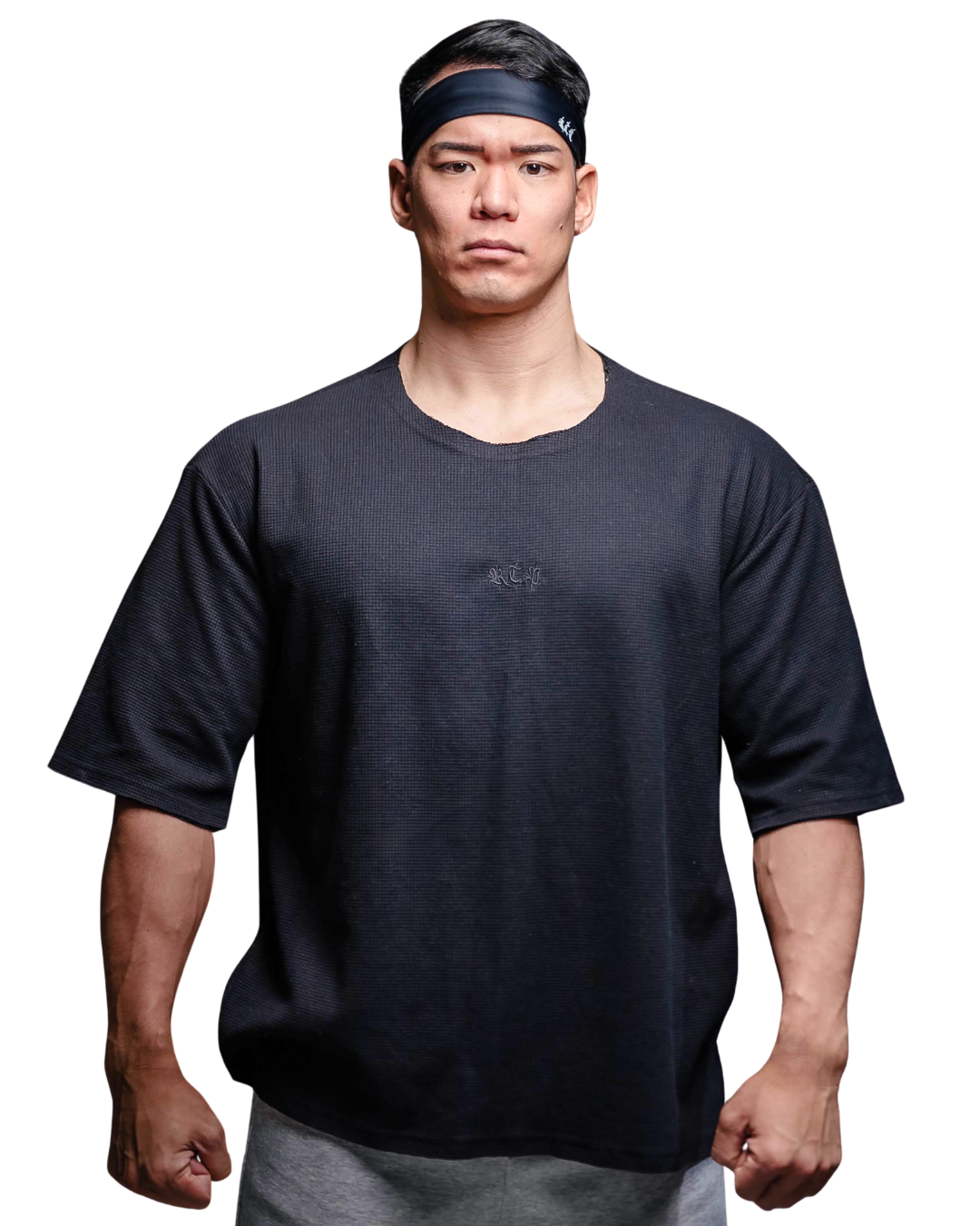WAFFLE T-SHIRTS BLK【R.T.P.】