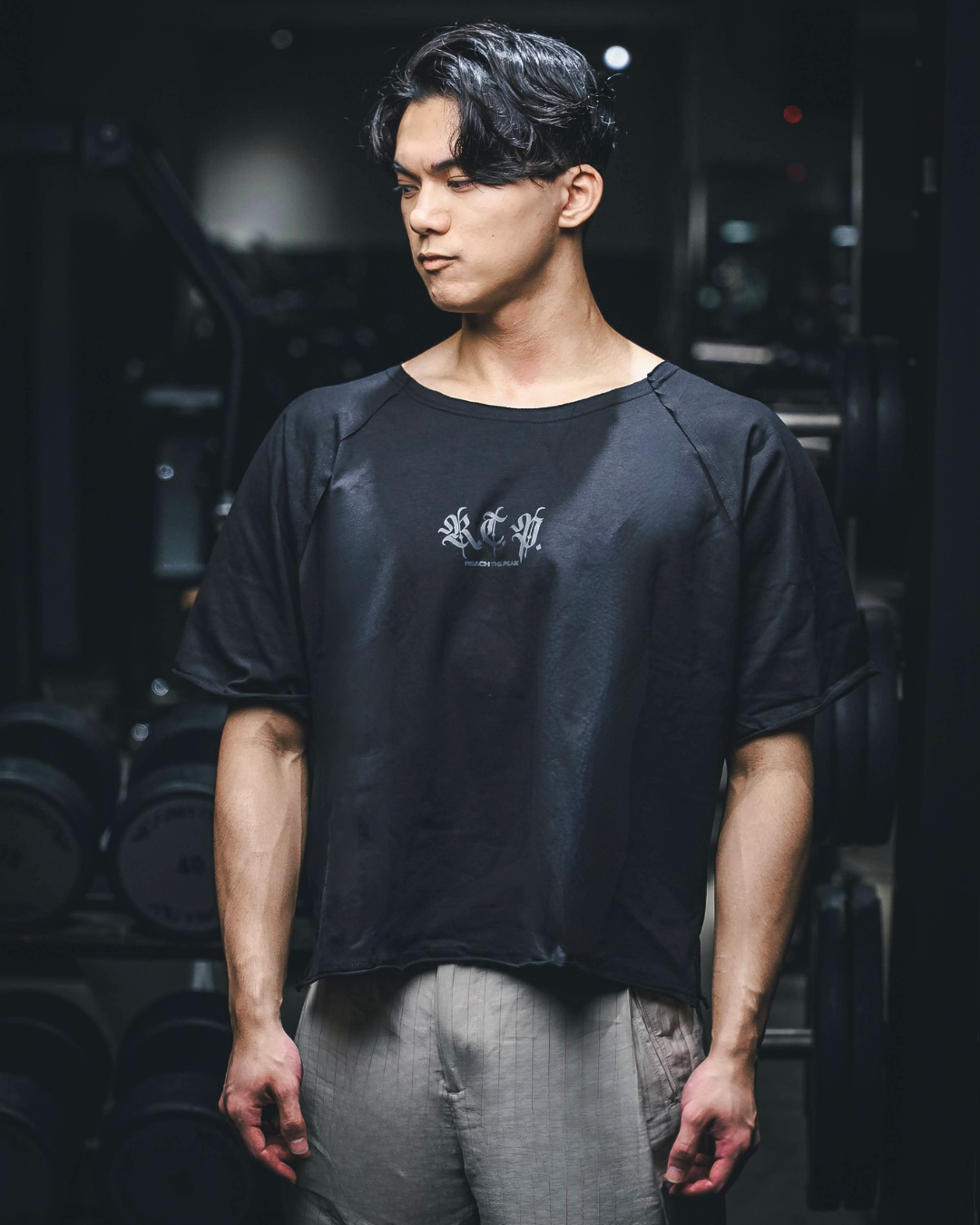 RAGTOP T-Shirts KHAKI&BLK