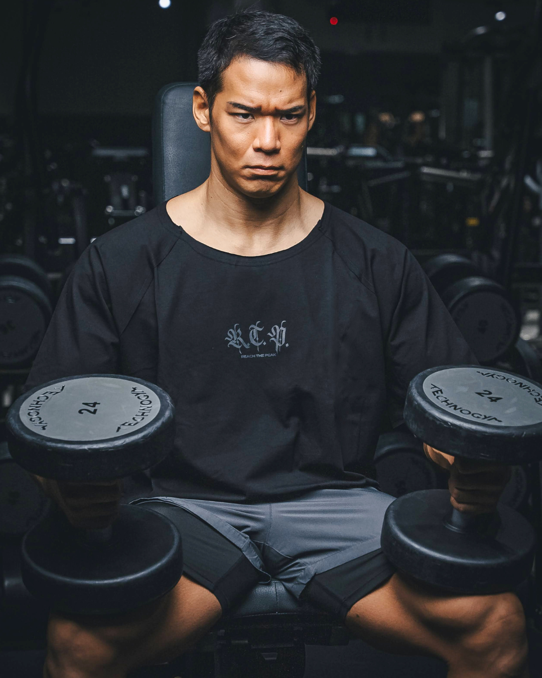RAGTOP T-Shirts KHAKI&BLK