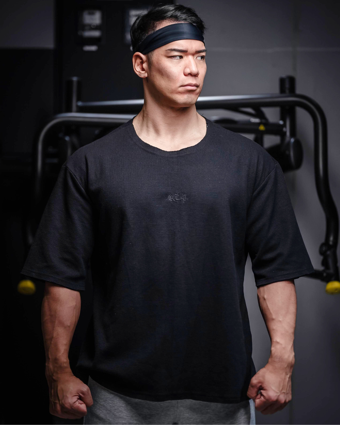 WAFFLE T-SHIRTS BLK【R.T.P.】
